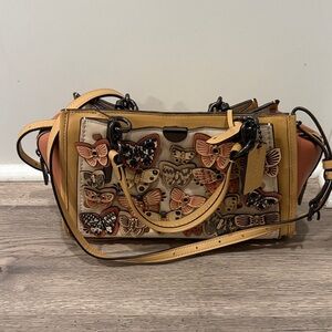 Coach Dreamer Butterfly Appliqué Satchel